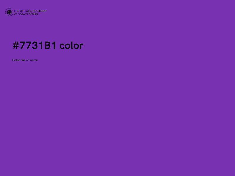 #7731B1 color image