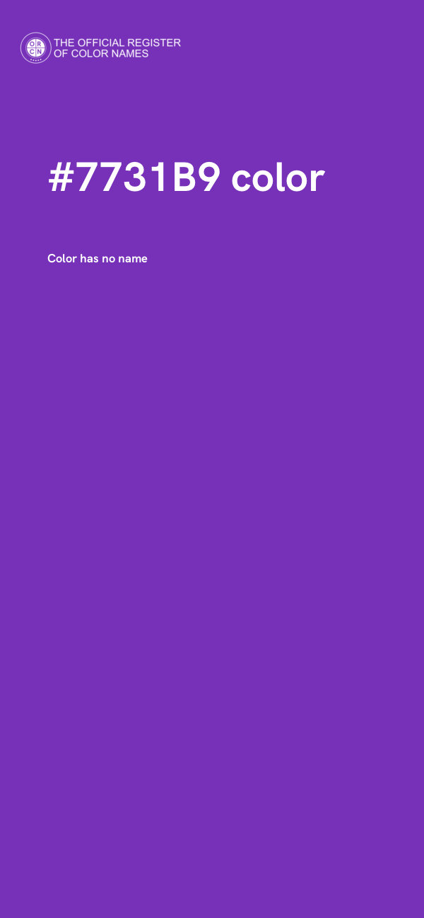 #7731B9 color image