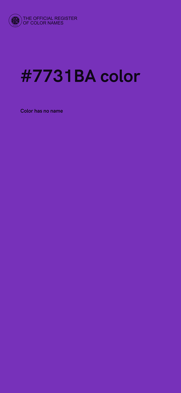 #7731BA color image