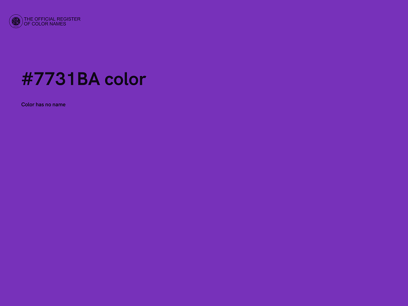 #7731BA color image