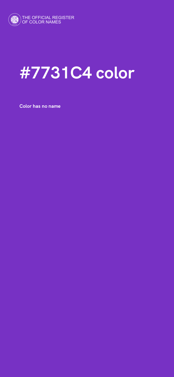 #7731C4 color image