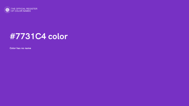 #7731C4 color image