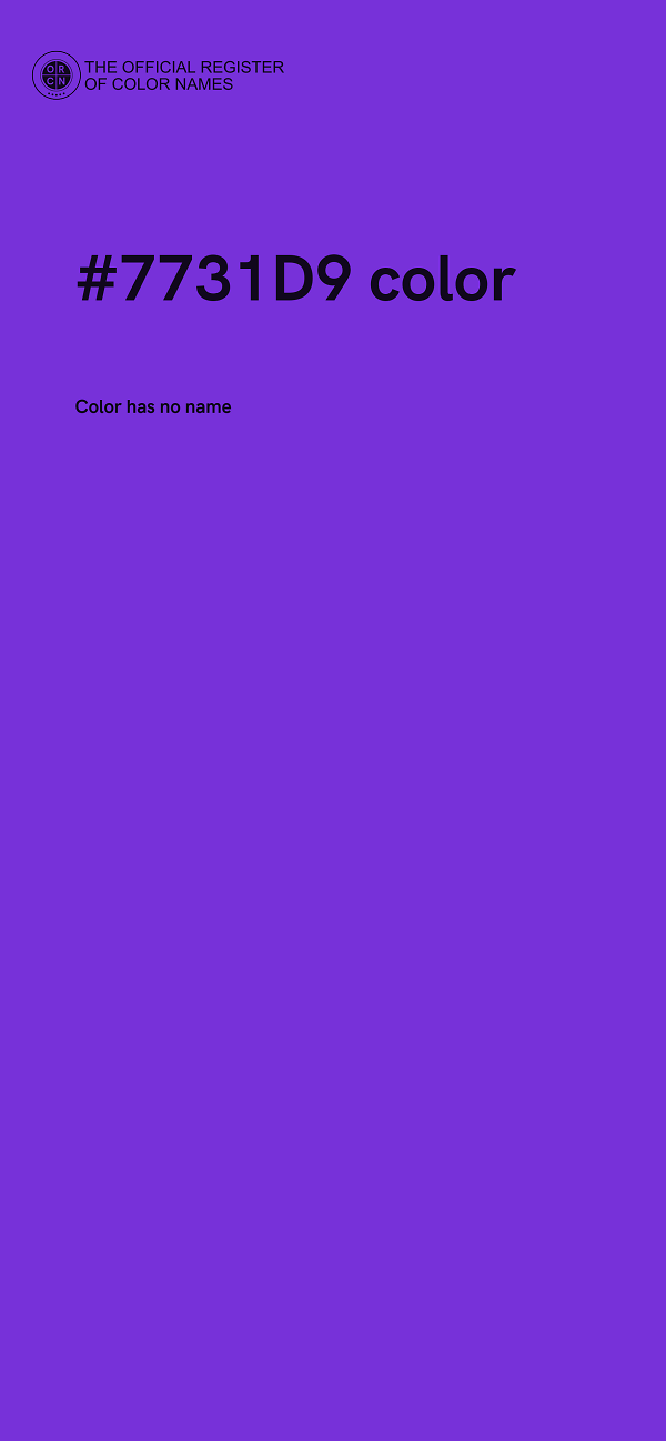 #7731D9 color image