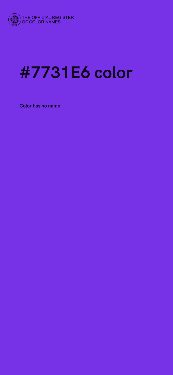 #7731E6 color image