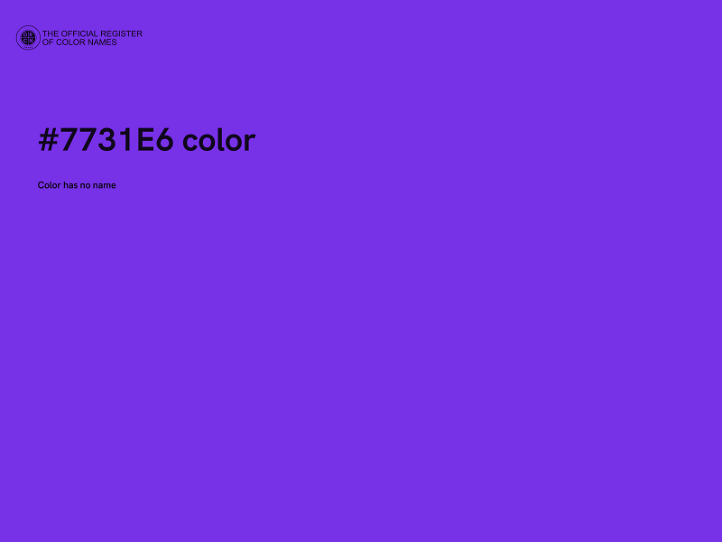 #7731E6 color image
