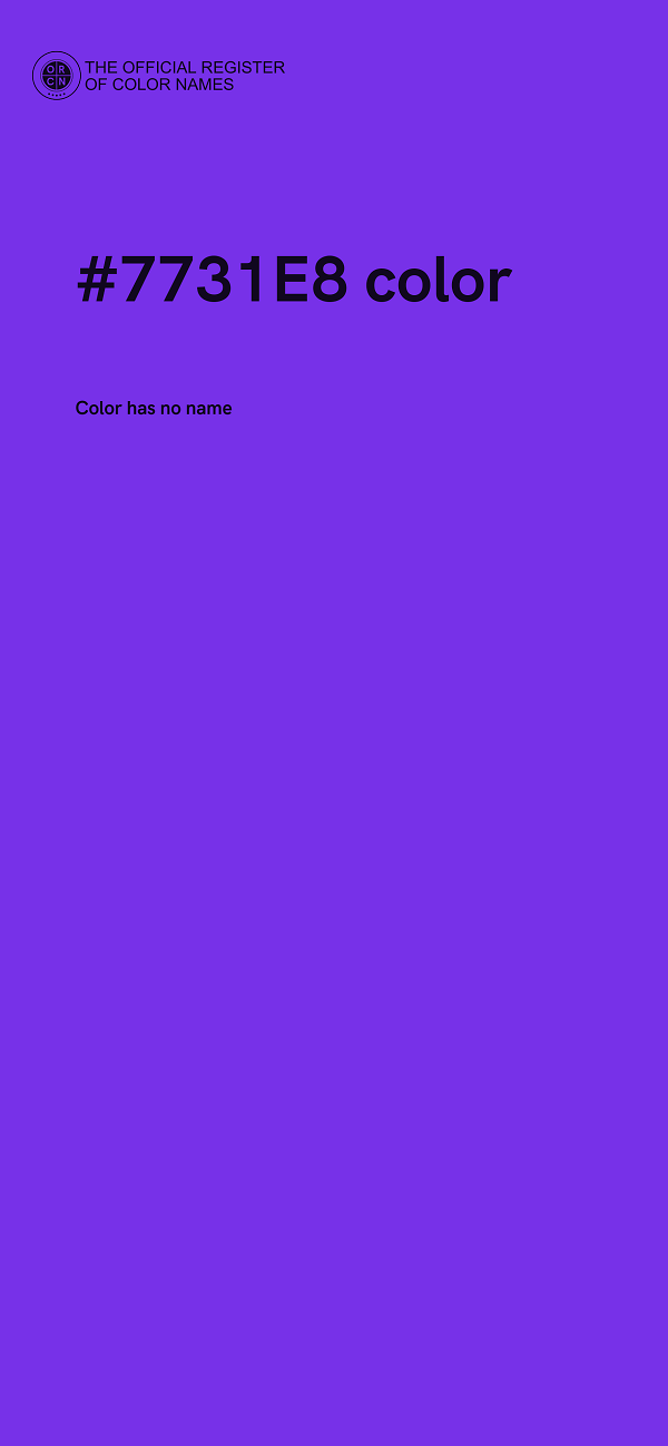 #7731E8 color image