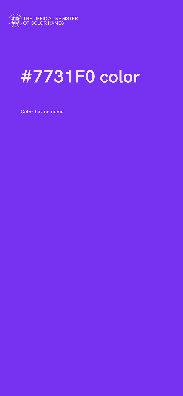 #7731F0 color image