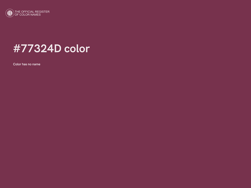 #77324D color image