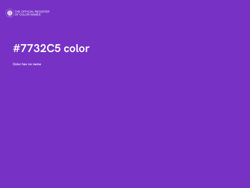 #7732C5 color image
