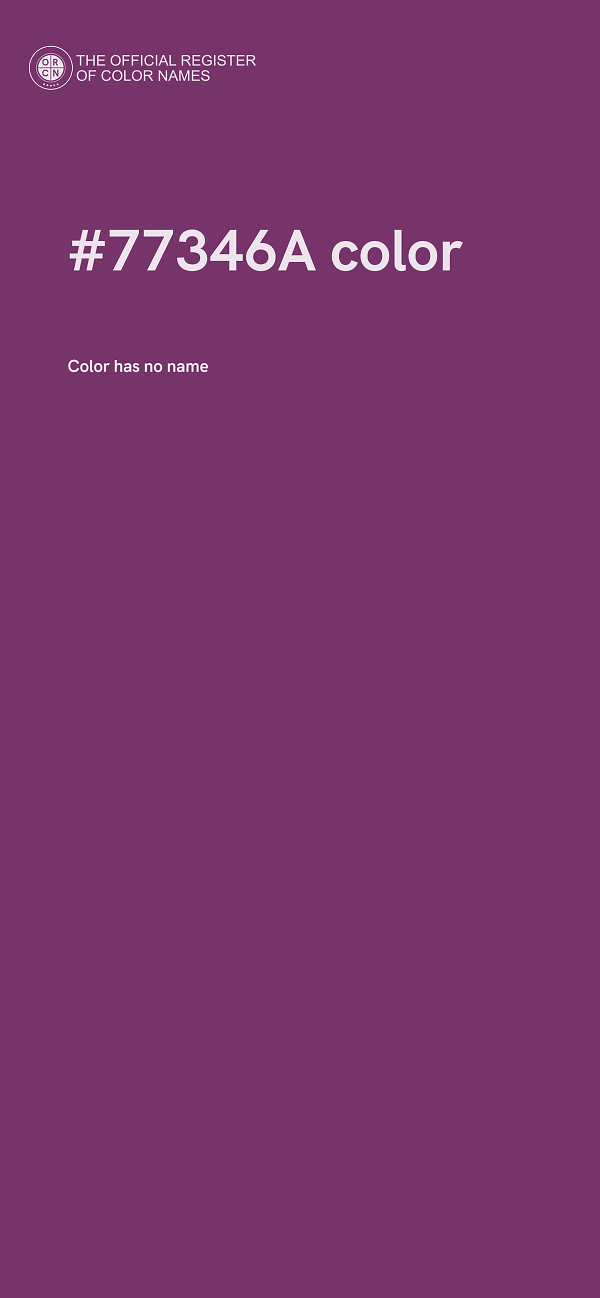 #77346A color image