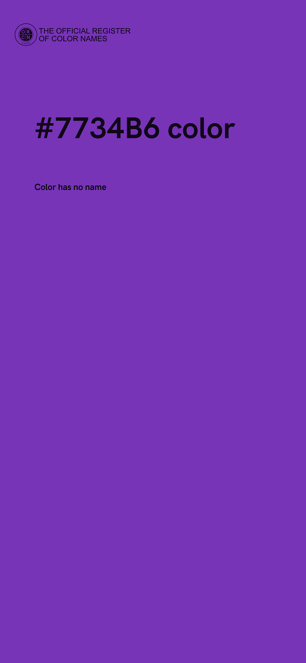 #7734B6 color image
