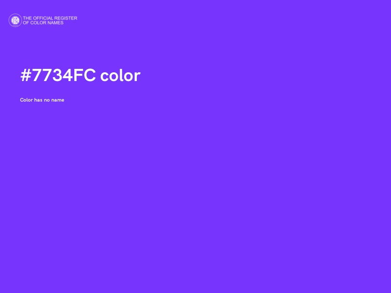 #7734FC color image