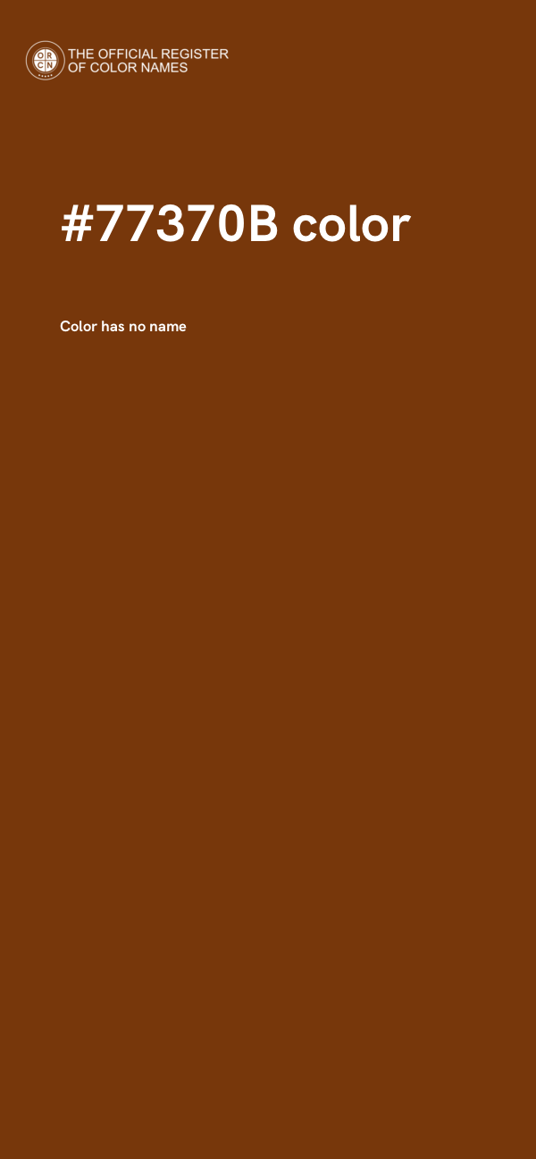 #77370B color image