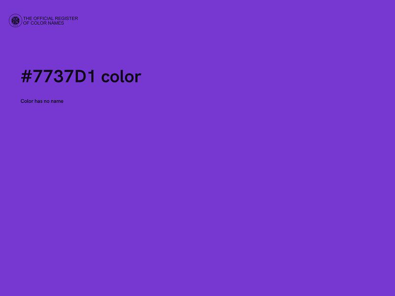 #7737D1 color image