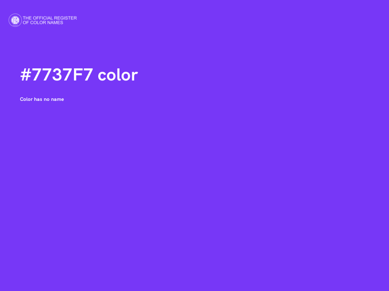 #7737F7 color image