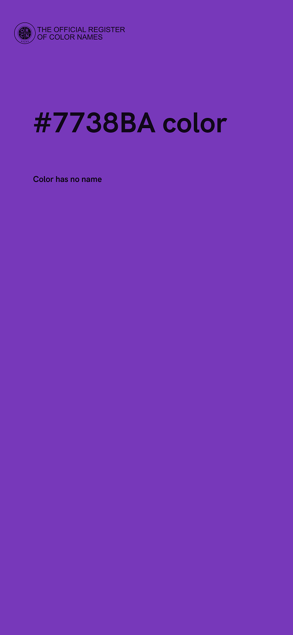 #7738BA color image