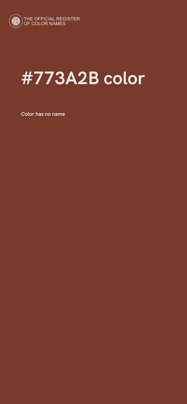 #773A2B color image