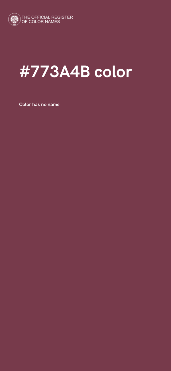 #773A4B color image