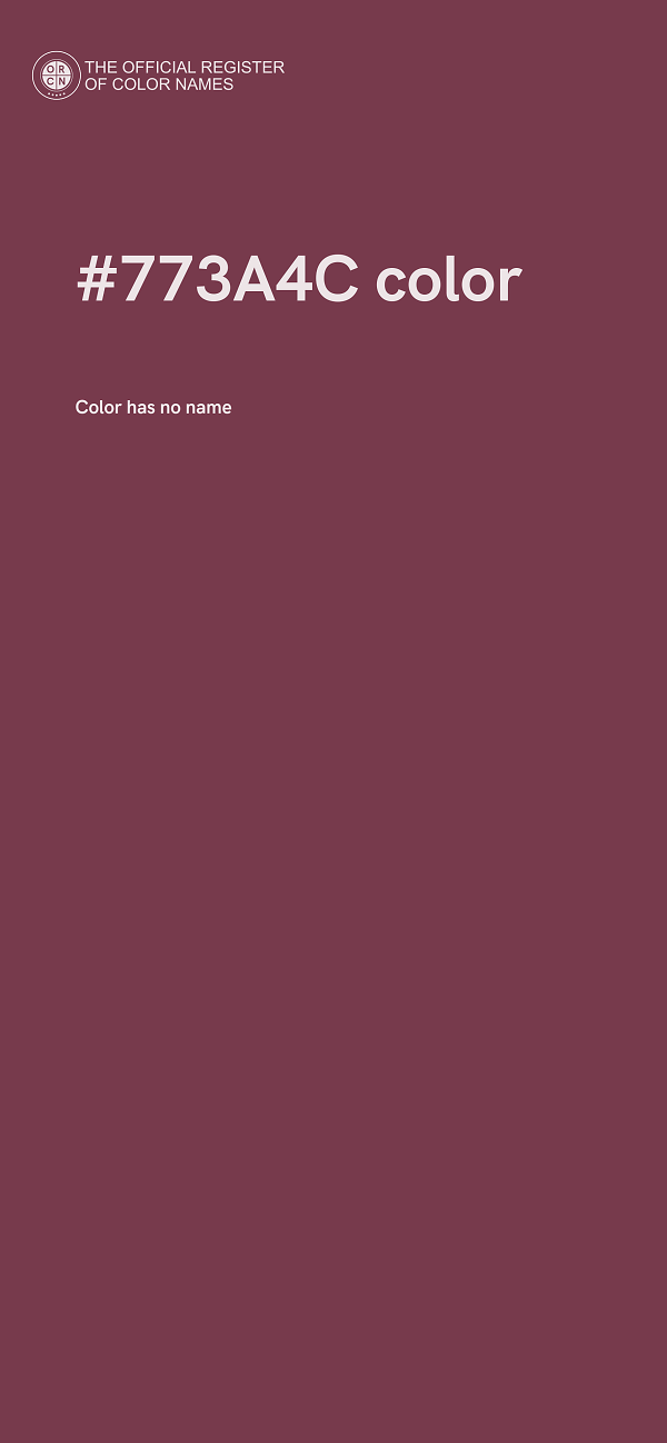 #773A4C color image