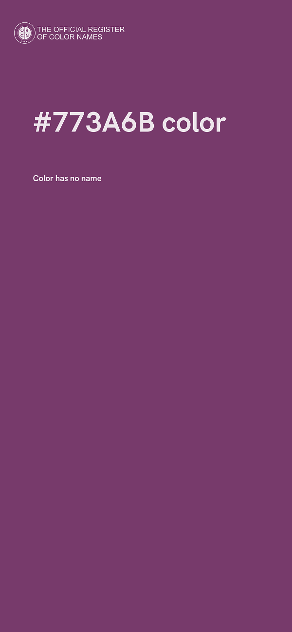 #773A6B color image