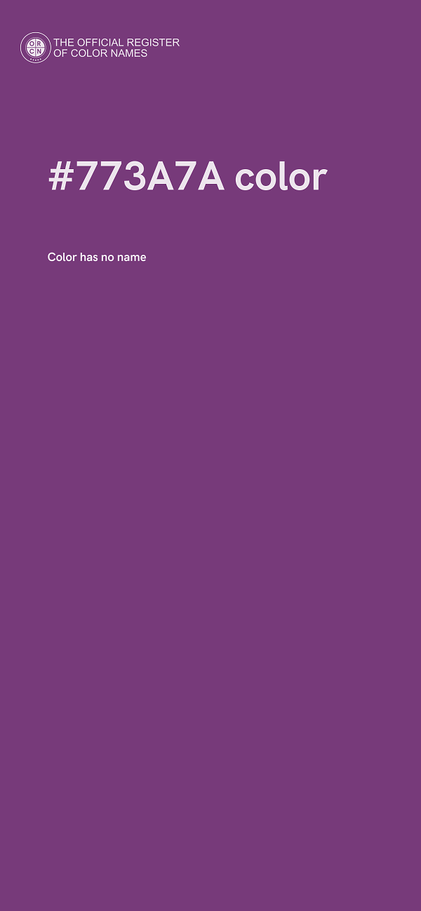 #773A7A color image