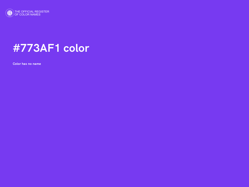 #773AF1 color image
