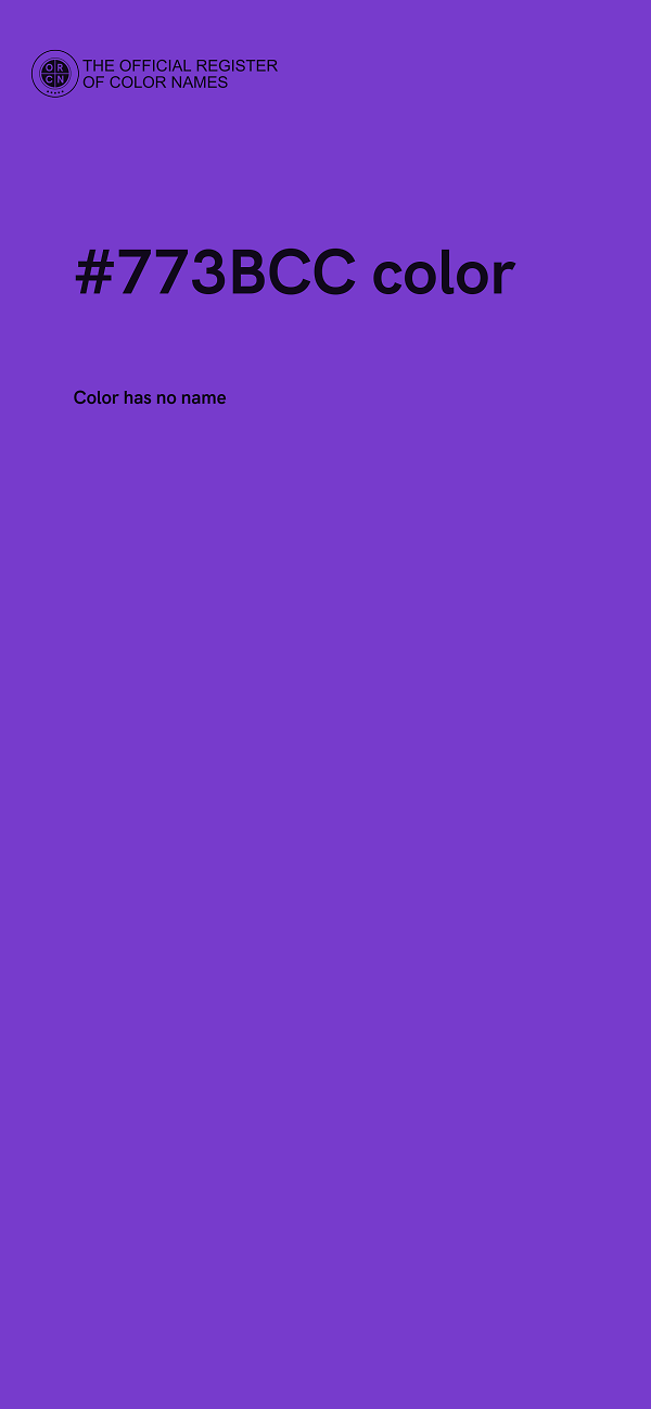 #773BCC color image