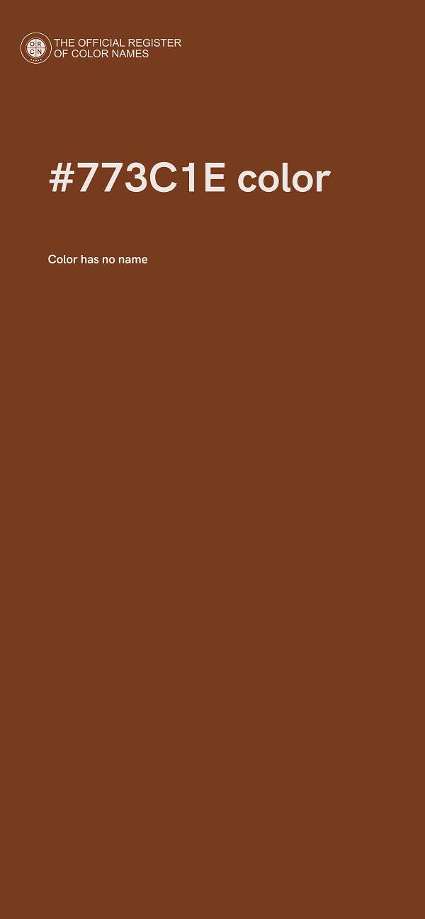 #773C1E color image