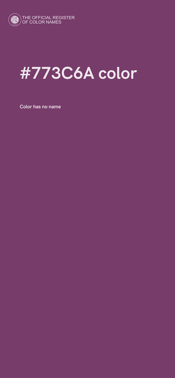#773C6A color image