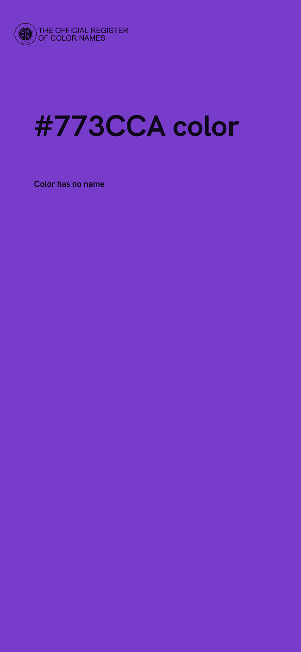 #773CCA color image