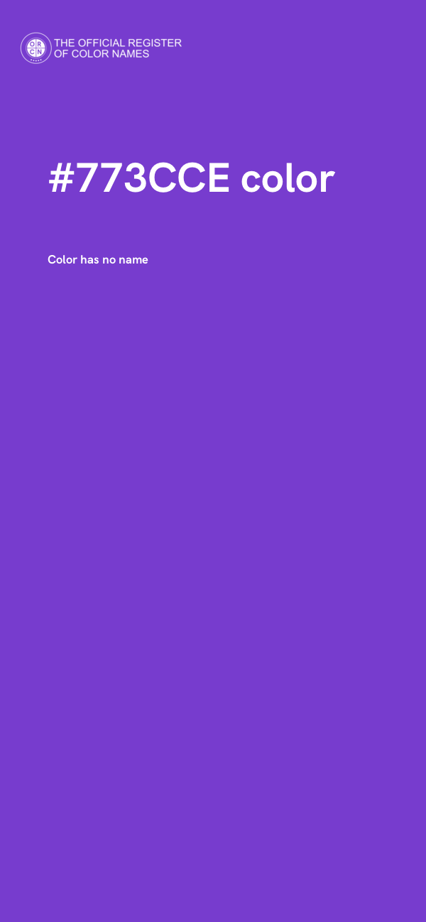 #773CCE color image