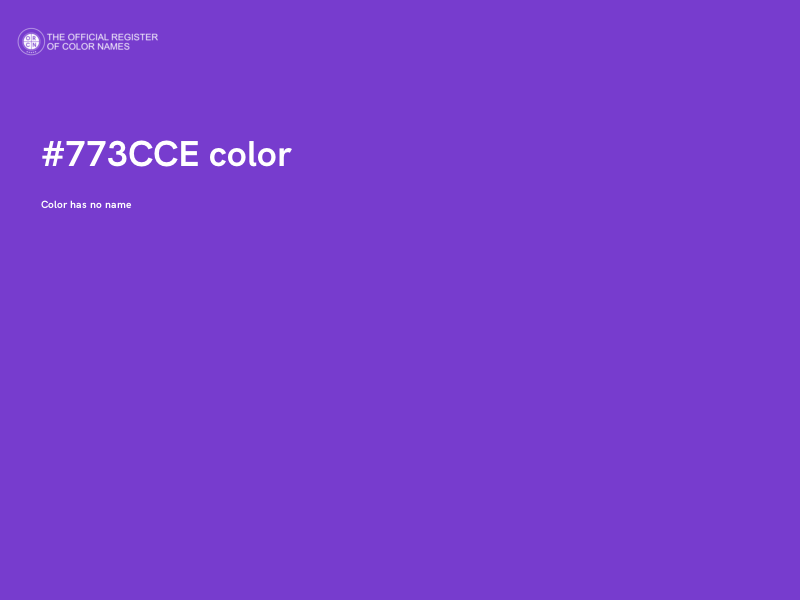 #773CCE color image