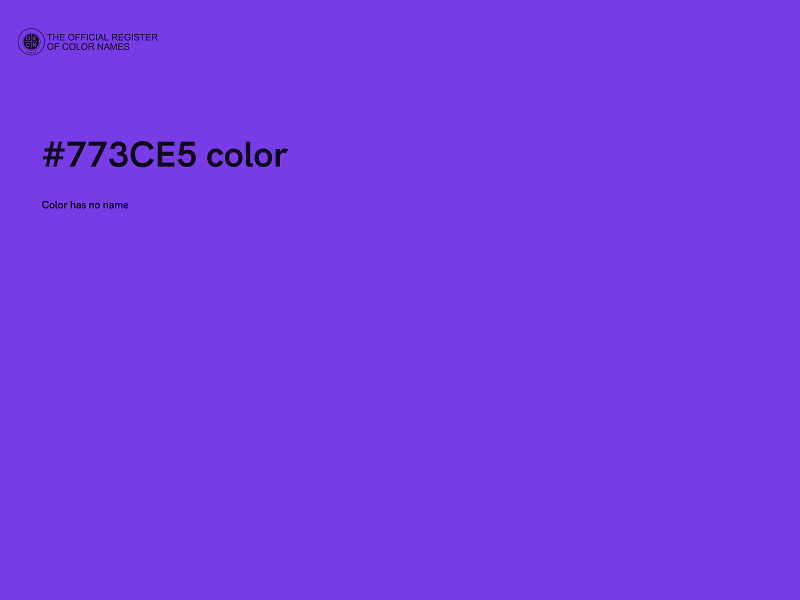 #773CE5 color image