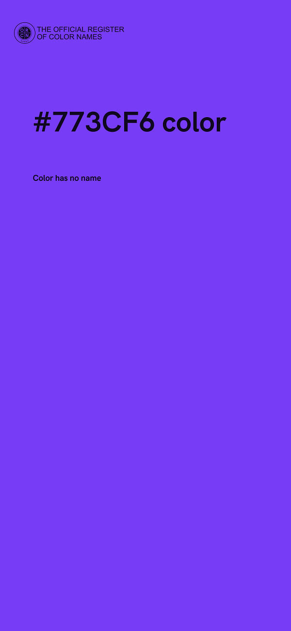 #773CF6 color image