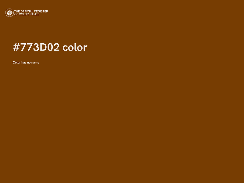 #773D02 color image