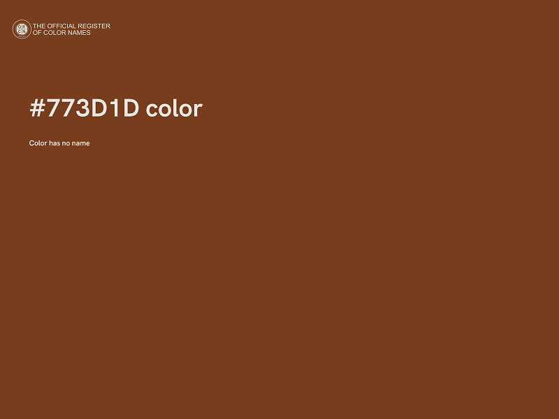 #773D1D color image