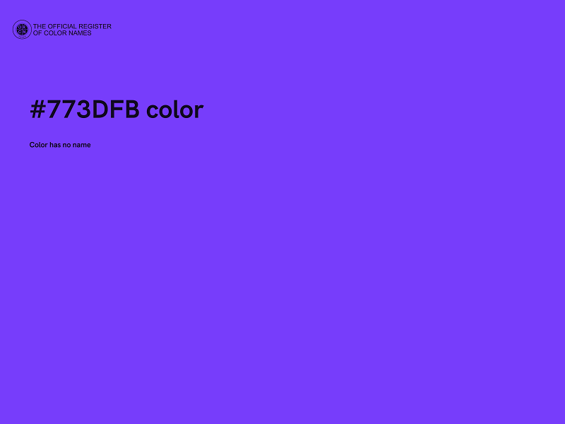 #773DFB color image