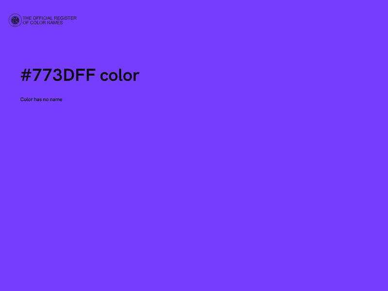 #773DFF color image