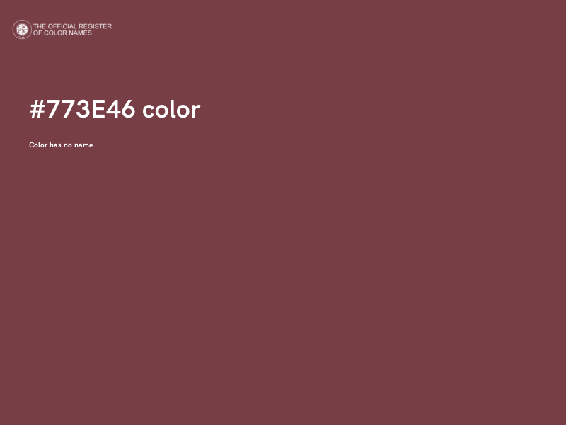 #773E46 color image