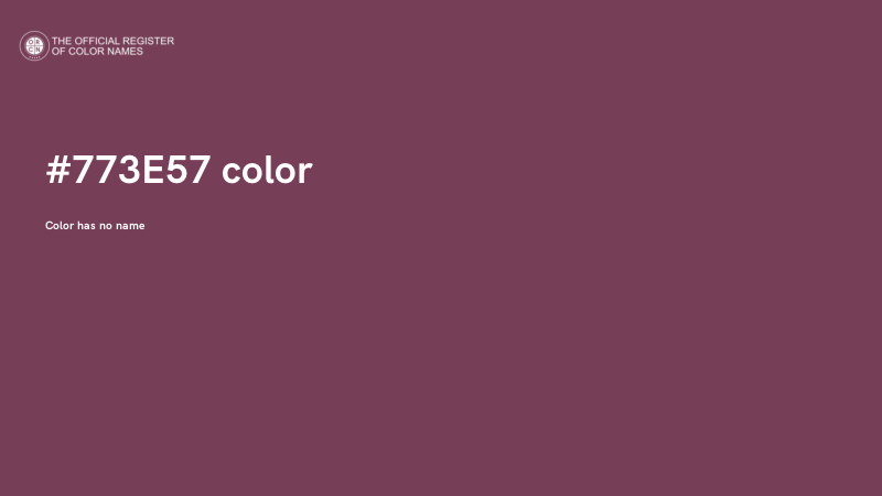 #773E57 color image