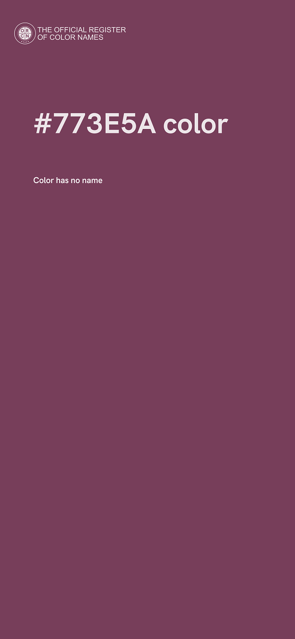 #773E5A color image