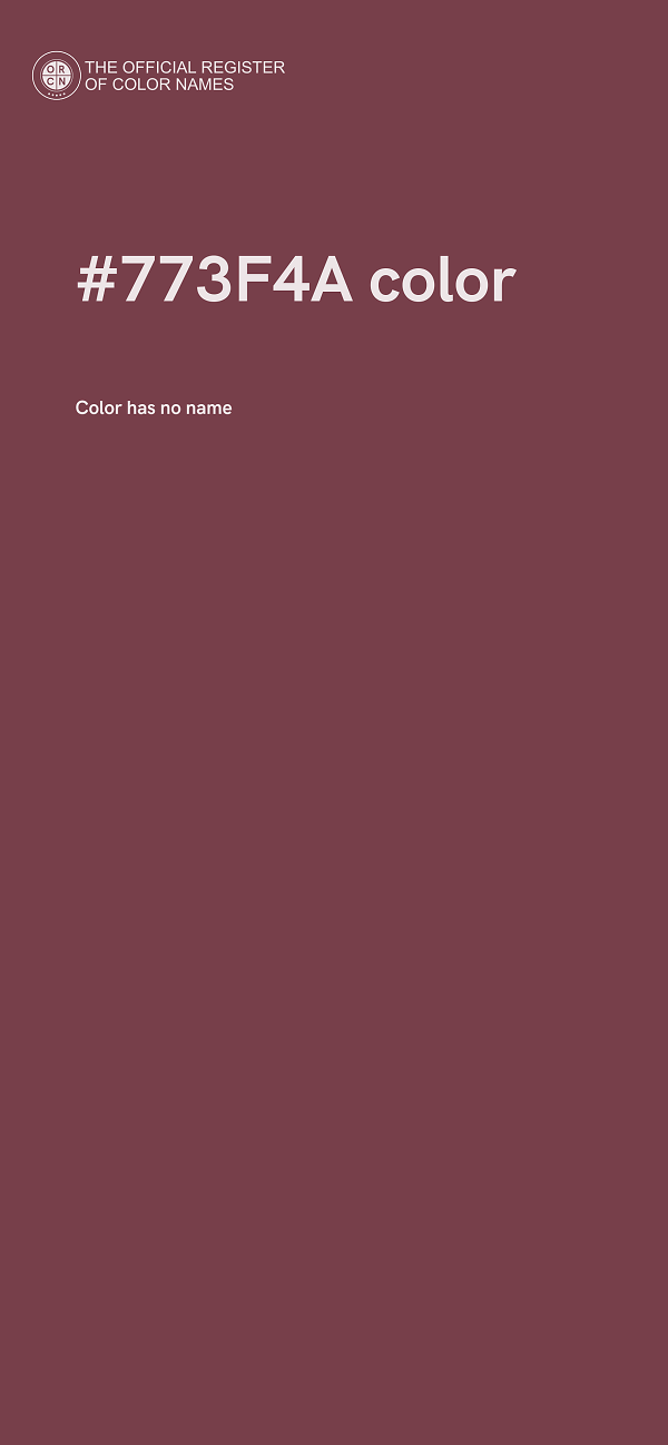 #773F4A color image