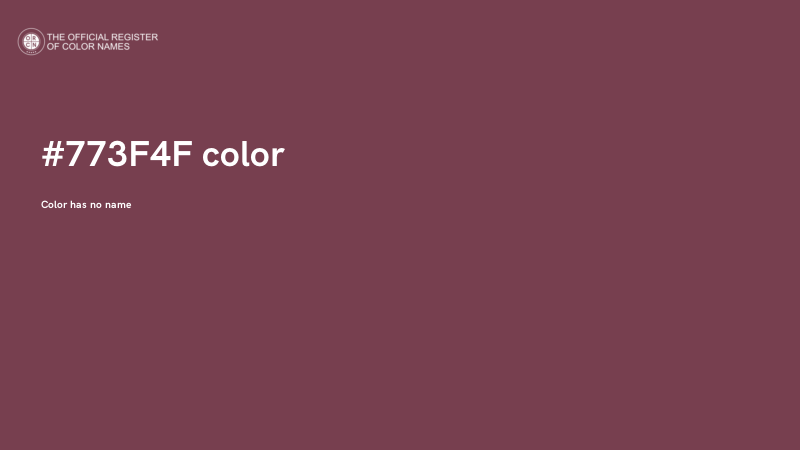 #773F4F color image