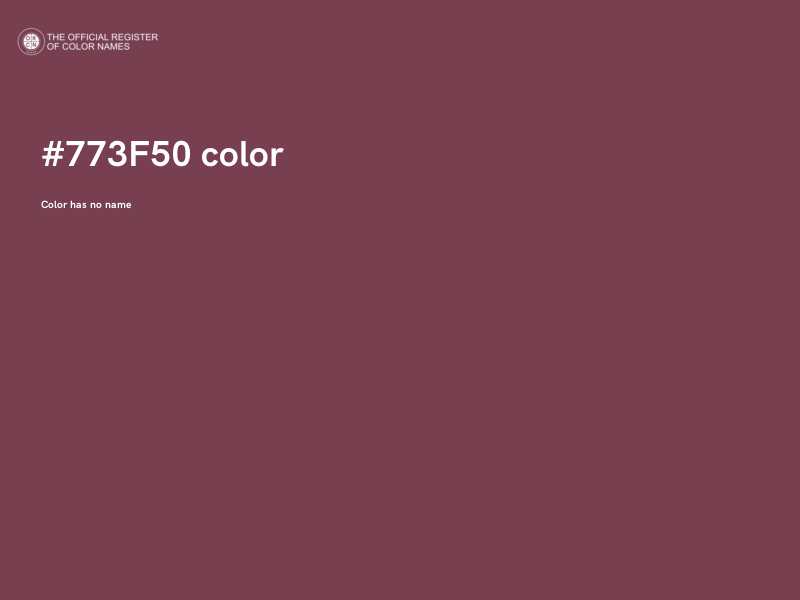 #773F50 color image