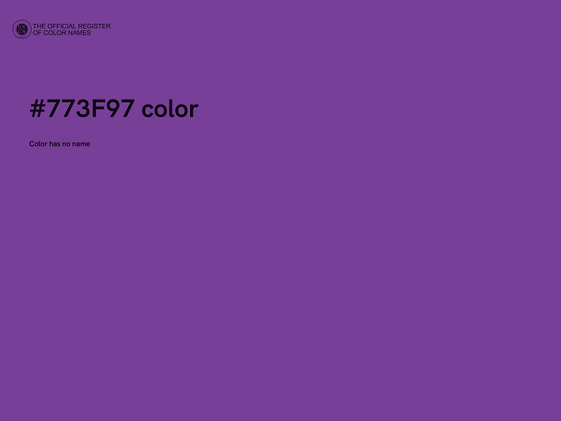 #773F97 color image