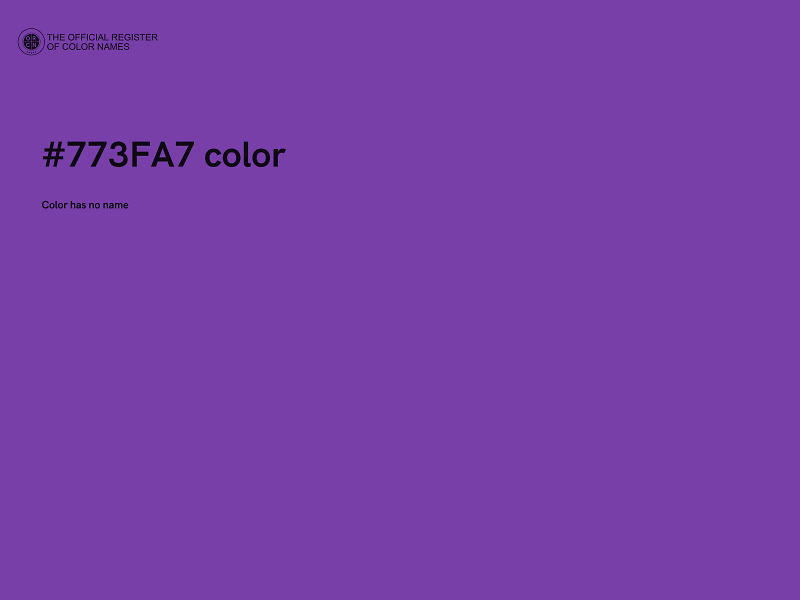 #773FA7 color image