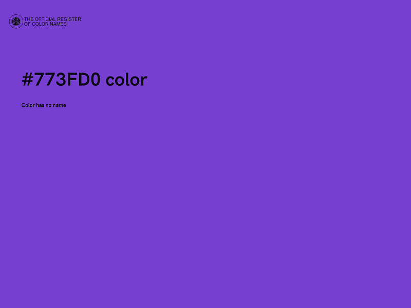 #773FD0 color image