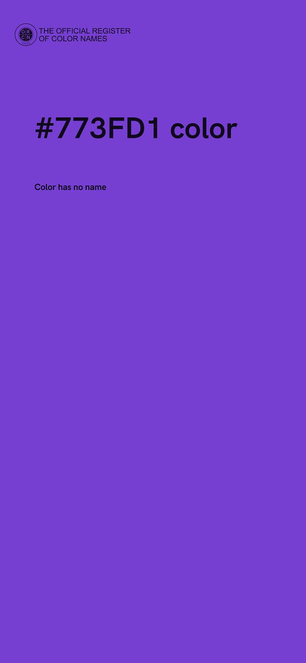 #773FD1 color image
