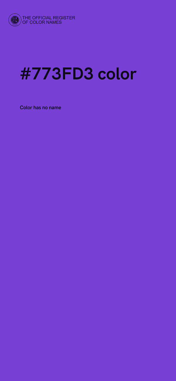 #773FD3 color image