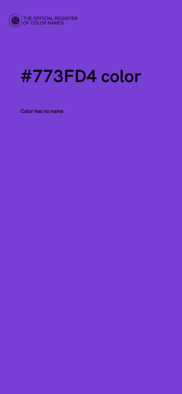 #773FD4 color image